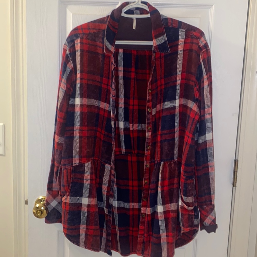 Oversized free people flannel